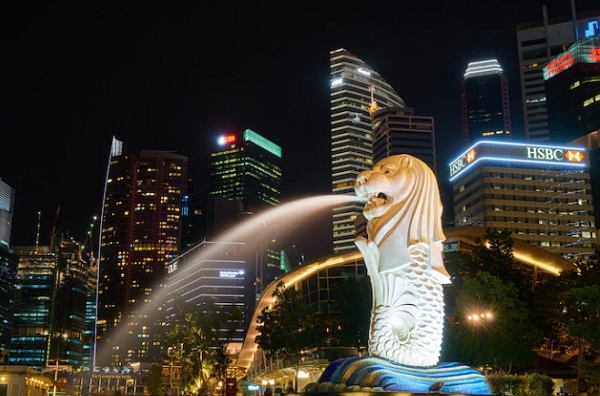 Pemandangan Kota Singapura pada malam hari. (Foto: Freepik)