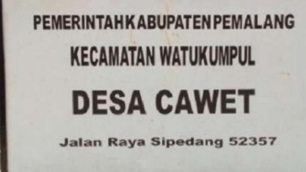 Desa Cawet Desa Cawet, Watukumpuk, Pemalang, Jawa Tengah. (istimewa).