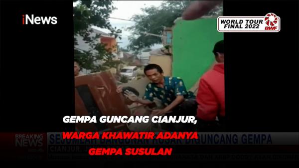 Gempa bumi dengan kekuatan 5,6 Magnitudo mengguncang wilayah kabupaten Cianjur, Jawa Barat, pada siang (21/11).