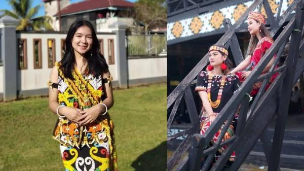 Kenapa Orang Dayak Cantik Simak dua teori yang kemungkinan bisa menjawab pertanyaan kenapa orang Dayak cantik? (Foto: @wanita_dayak/Instagram)