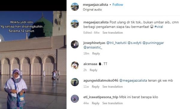 Megapuspita Unggahan almarhumah Mega Puspita, bos logam yang meninggal dalam kecelakaan di Tol Solo-Semarang. (Foto: Instagram)