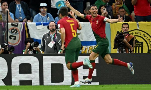 Portugal Vs Uruguay Timnas Portugal menang 2-0 atas Uruguay pada matchday kedua Grup H Piala Dunia 2022 di Stadion Lusail, Doha, Selasa (29/11/2022) dini hari WIB. (Foto: REUTERS)