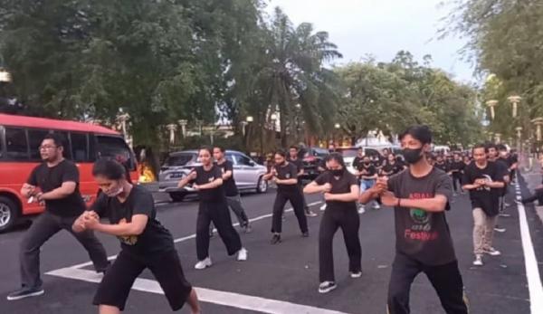 Gladi Bersih Prajurit Pura Mangkunegaraan1 Gladi Bersih Prajurit Pura Mangkunegaran, Jumat (9/12/2022). (Foto: Ary Wahyu Wibowo)