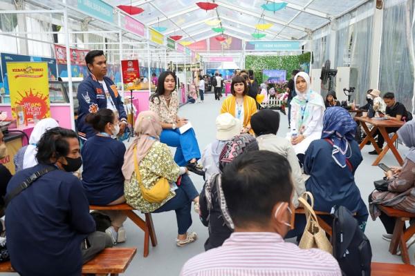 Para pengunjung WMM Fest tampak antusias mengikuti jalannya sesi tanya jawab dalam talkshow bertema Boga. (Foto: dok MPI/Yulianto)&nbsp;