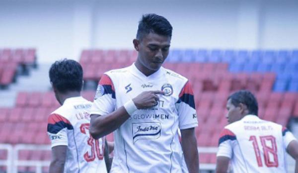 Dedik Setiawan Arema FC Arema FC menang 2-1 atas Persis Solo pada laga lanjutan Liga 1 di Stadion Jatidiri, Minggu (11/12/2022) sore WIB. (Foto: Arema)