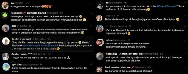 Twitter Oreo Blackpink Di Twitter, warganet ramai membahas Special Bundle Pack #OREOBLACKPINK. (Foto: dok Twitter)