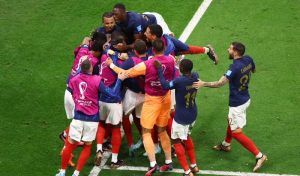Timnas Prancis Timnas Prancis menang 2-0 atas Maroko semifinal Piala Dunia 2022 di Stadion Al Bayt, Kamis (15/12/2022) dini hari WIB. (Foto: REUTERS/Hannah Mckay)