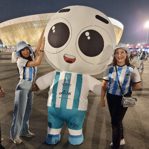 Aice Mochi Baby di ajang Piala Dunia 2022 Qatar. (Foto: dok Aice)