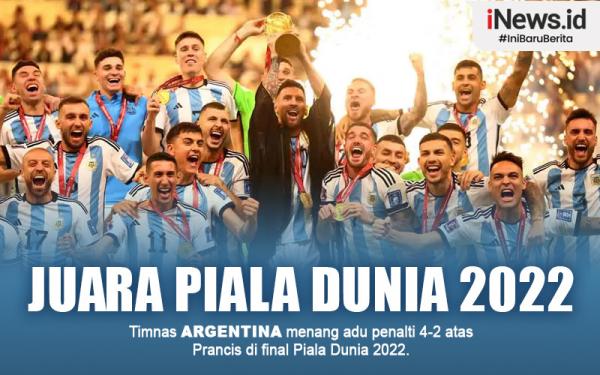 Argentina Juara Piala Dunia 2022 1 Infografis