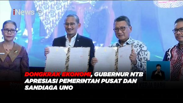 Dongkrak Ekonomi, Gubernur NTB Apresiasi Pemerintah Pusat dan Sandiaga Uno