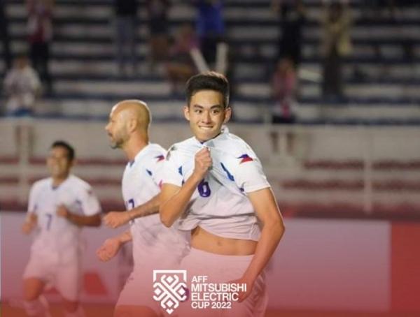 Filipina Timnas Filipina unggul 2-0 atas Brunei Darussalam di babak pertama di lanjutan grup A Piala AFF 2022. Filipina bermain cukup atraktif. (foto: Twitter/Aseanfootball).