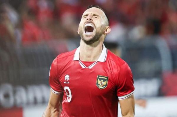 Penyerang Timnas Indonesia, Ilija Spasojevic Penyerang Timnas Indonesia, Ilija Spasojevic merayakan gol ke gawang Brunei Darussalam pada laga Grup A Piala AFF 2022 di Stadion KLFA, Kuala Lumpur, Senin (26/12). (Foto: Instagram/@pssi)