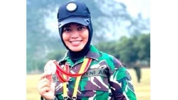 Serka (K) Anisya Widyasari, petembak dari Kodam III Siliwangi. (FOTO: ISTIMEWA)