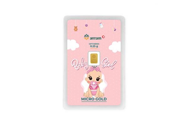 logam mulia antam 3 Logam Mulia Antam x Hartadinata Baby Girl Dot 0.25 Gr.