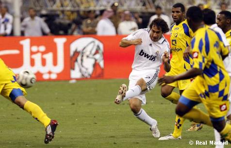 Real Madrid Raul Gonzalez Al-Nassr Real Madrid pernah dipermalukan Al-Nassr dengan skor 1-4 pada 2008. (Foto: Real Madrid)