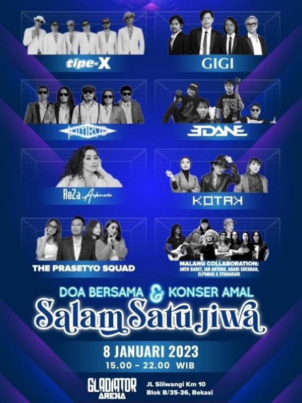 Konser Amal Puluhan musisi papan atas tampil di konser amal bertajuk Salam Satu Jiwa. (foto: istimewa)