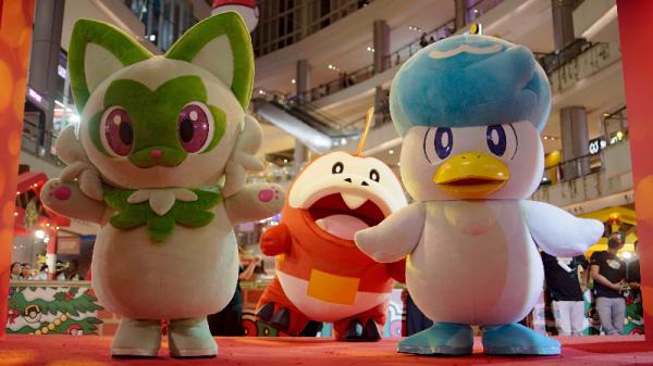 Sprigatito, Fuecoco, dan Quaxly Pokémon Parade Sprigatito, Fuecoco, dan Quaxly melakukan Pokemon Parade, Dance, dan Meet and Greet. (Foto: dok AKG)
