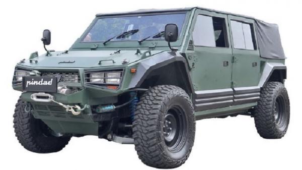 Kendaraan militer di Indonesia Kendaraan militer paling banyak dipakai di Indonesia, salah satunya Maung 4x4 produksi PT Pindad. (Foto : Pindad)