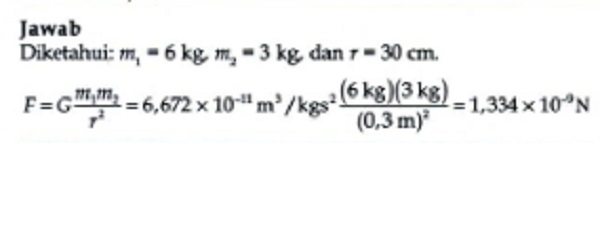 Jawaban Contoh soal gravitasi Jawaban Contoh soal gravitasi