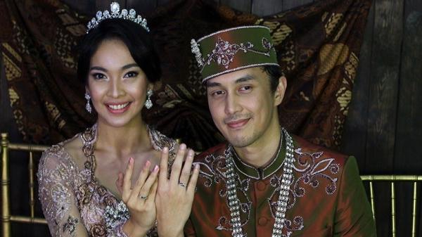 Artis Menikah Pakai Gaun Ibu, Tika Bravani (Foto: Okezone/Ray)
