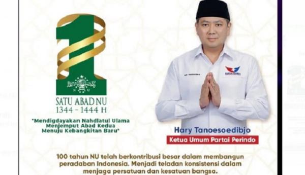 Ketua Umum Partai Perindo Hary Tanoesoedibjo menyebut NU berkontribusi besar dalam membangun peradaban Indonesia.&nbsp; (Foto Perindo).