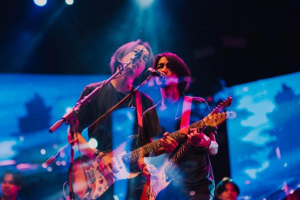 Fiersa Besari 2 Fiersa Besari tampil di Boldmusic Flame Fest.