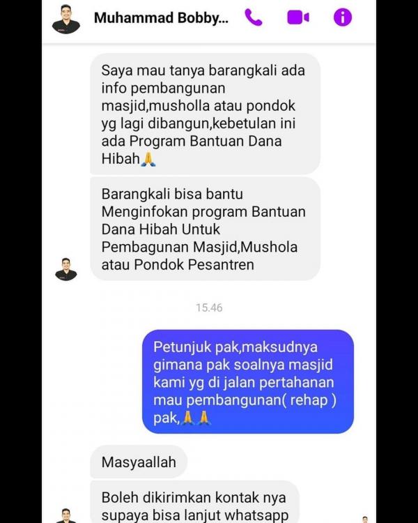 Akun Facebook Palsu Bobby Nasution Tawarkan Dana Hibah ke Masyarakat Akun Facebook Palsu Bobby Nasution Tawarkan Dana Hibah ke Masyarakat