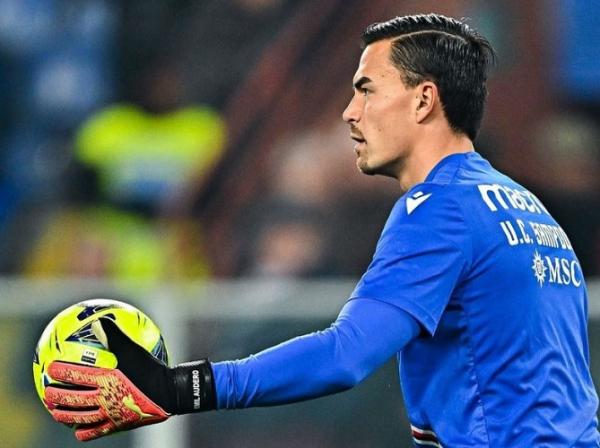 Emil Audero Mulyadi Kiper Sampdoria berdarah Indonesia, Emil Audero Mulyadi berhasil mencatatkan cleansheet saat melawan Inter Milan pada laga Liga Italia 2022/2023 di Stadion Luigi Ferraris, Selasa (14/2/2023). (Foto: Instagram/@sampdoria)