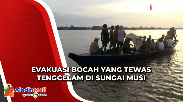 Evakuasi Bocah yang Tewas Tenggelam di Sungai Musi Libatkan Penyelam Tradisional