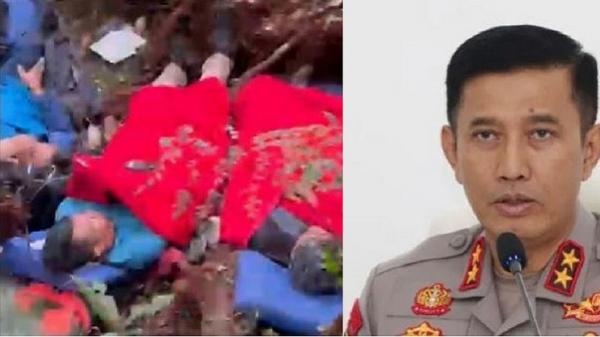 Kapolda Jambi Irjen Pol Rusdi Hartono Kapolda Jambi Irjen Pol Rusdi Hartono dan kondisi rombongan usai helikopter mendarat darurat di hutan belantara Kabupaten Kerinci. (Foto Kolase/Antara/Nanang F)