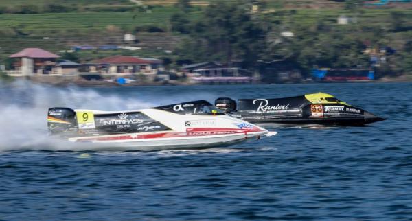 Powerboat Kualifikasi F1 Powerboat 2023 Indonesia digelar Minggu (26/2/2023) pagi WIB. (Foto: Faisal Rahman/MPI)
