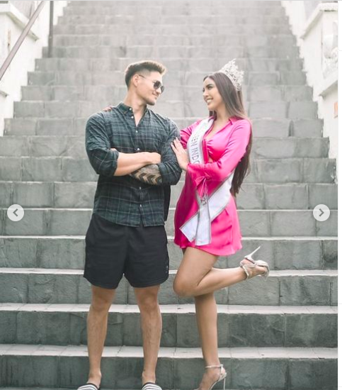 Potret mesra artis transgender Millen Cyrus dan kekasih. (Foto: Instagram)