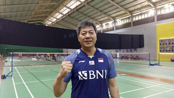 Pelatih pebulu tangkis ganda putra Indonesia, Aryono Miranat. (Foto: MPI/Muhammad Gazza Roosaryatama)