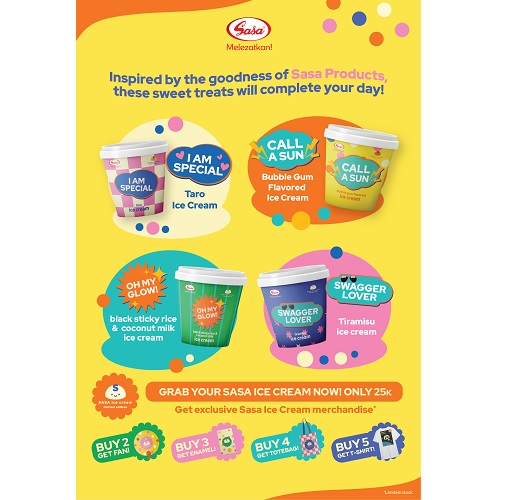 Empat varian Sasa Ice Cream Empat varian Sasa Ice Cream. (Foto: dok Sasa)