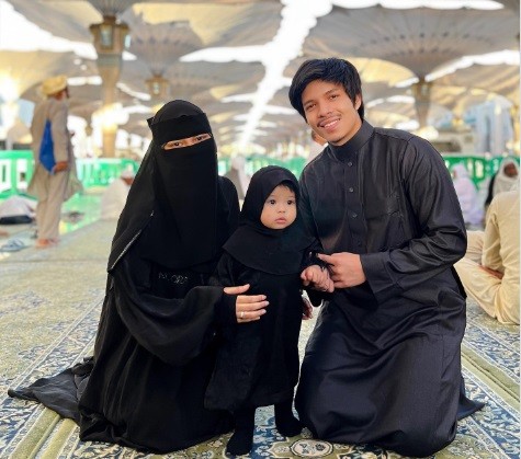 Aurel hermansyah pakai cadar. (Foto: Instagram)