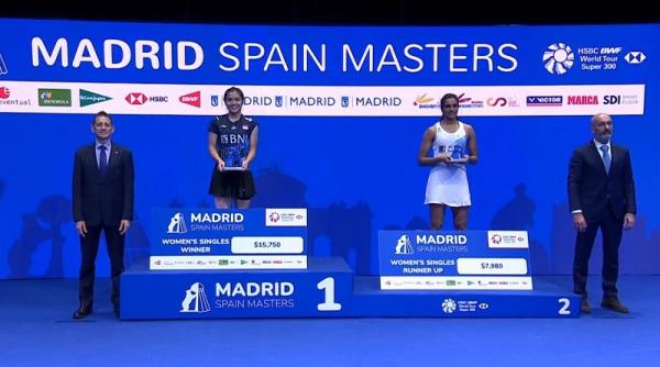 gregoria mariska Ajang Spain Masters 2023 sudah tuntas malam ini, Minggu (2/4/2023). Wakil Indonesia Gregoria Mariska Tunjung mengamankan gelar juara di tunggal putri. (foto: Twitter/Badmintontalk)