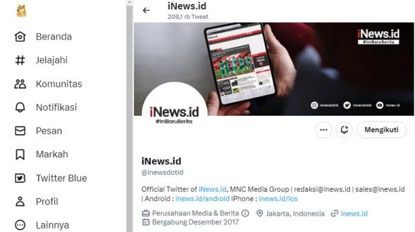Logo Twitter gambar Shiba Inu Logo Twitter jadi gambar anjing Shiba Inu. (Foto: Tangkapan Layar)