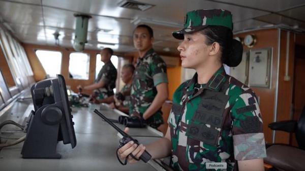 TNI AD2 Kowad dalam penugasan pelayaran Kapal ADRI XLVIII. (Foto: Dok. TNI AD).