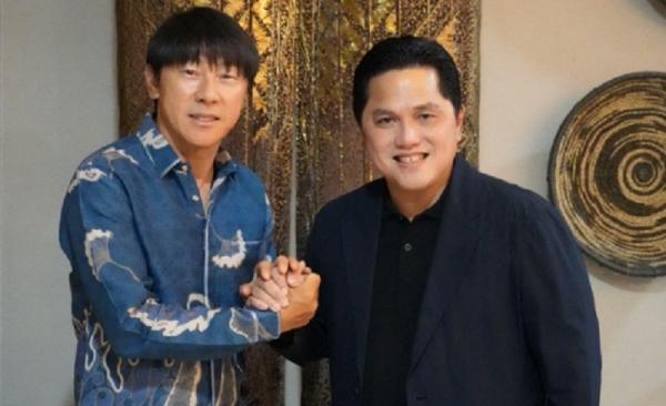 Erick Thohir Shin Tae-yong Ketua Umum PSSI, Erick Thohir jumpa 4 mata dengan Pelatih Timnas Indonesia Shin Tae-yong. Ada tiga hal penting yang mereka bahas. (Foto: Instagram/erickthohir)