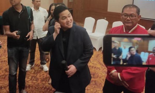 Erick Thohir Erick Thohir terharu mendengar tekad Timnas Indonesia U-22 yang berambisi meraih emas di SEA Games 2023. (Foto: MPI/Cikal Bintang)