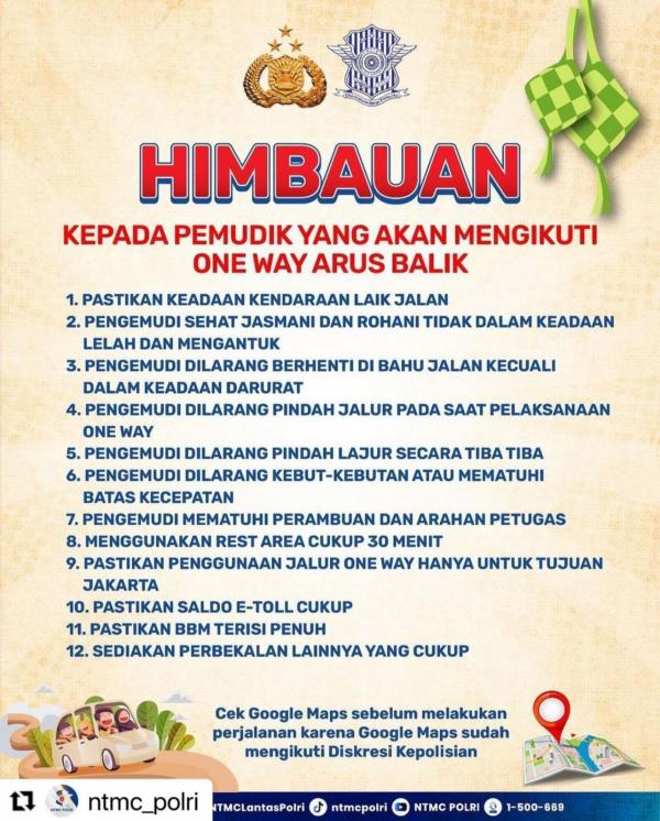 IMG 20230424 WA0010 rekayasa lalu lintas arus balik lebaran di tol Trans Jawa.