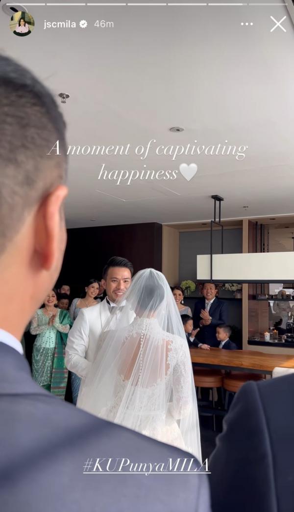 Potret cantik Jessica Mila sebelum pemberkatan nikah. (Foto: Instastory)