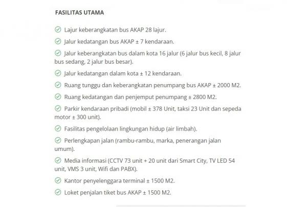 Fasilitas Utama