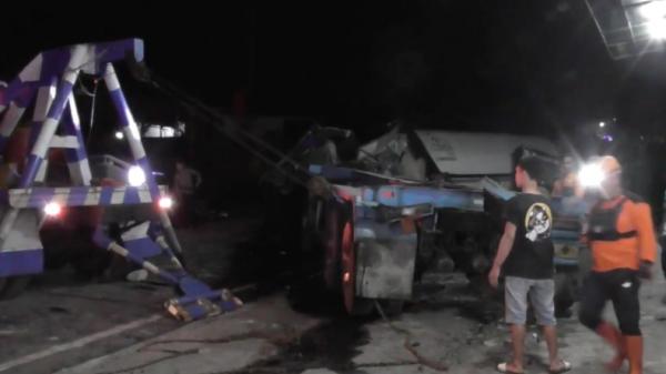Kecelakaan di Wonosobo-1 Kecelakaan terjadi di Wonosobo, Jateng, Sabtu malam (20/5/2023) (Didi Dono/MNC Portal)