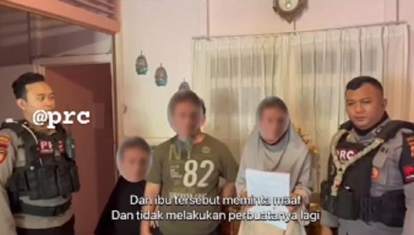 Viral Mengemis Kalbar Tim PRC Samapta Polda Kalbar datangi ibu muda yang mengeksploitasi orang tua untuk mengemis. (Foto: Instagram @prc_samaptapoldakalbar)