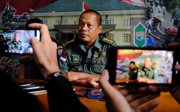 Kapendam XII Tanjungpura Kolonel Ade Rizal Muharram. (ANTARA)