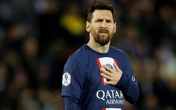 Lionel Messi tiba di China jelang FIFA Matchday Juni 2023. (Foto: Twitter/@CGTNSportsScene)