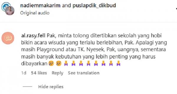 Orang Tua Protes soal tradisi wisuda TK-SMA Orang Tua Protes soal tradisi wisuda TK-SMA (screenshot)