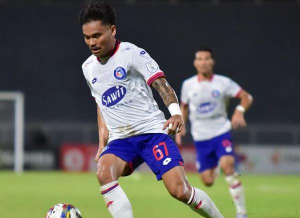 Winger Sabah FC asal Indonesia, Saddil Ramdani tampil kesetanan saat melawan Kelantan United pada laga Liga Super Malaysia 2023, Senin (25/6). (Foto: Instagram/@officialsabahfc)
