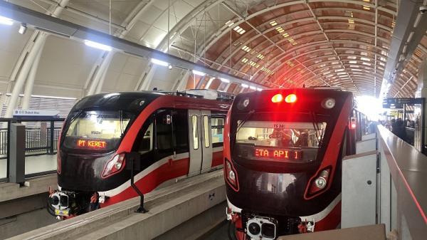 Penampakan Stasiun LRT Dukuh Atas Penampakan Stasiun LRT Dukuh Atas (foto: MPI)